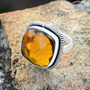 Yellow Quartz   Rings 4