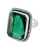 Green quartz  rings