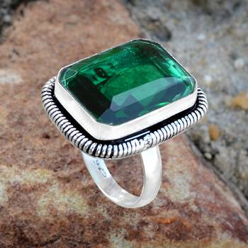 Green quartz  rings 3