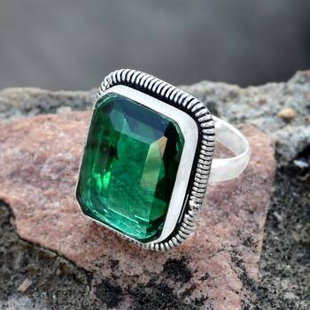 Green quartz  rings 4