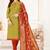 Mehendi embroidered faux cotton salwar