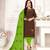 Brown embroidered cotton poly salwar