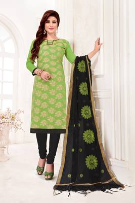 Light-green embroidered banarasi brocade salwar 1