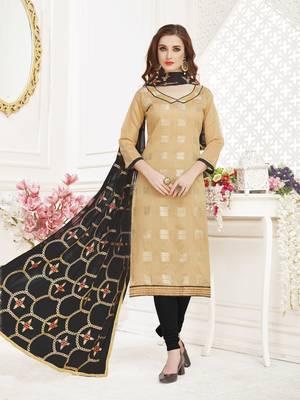 Beige embroidered banarasi brocade salwar 1