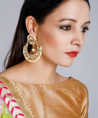 Kundan Chand Earrings 1