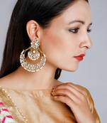 Kundan Chand Earrings