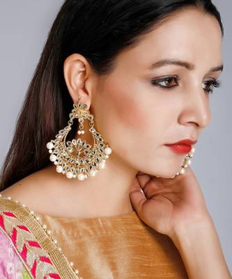 Kundan Chand Earrings 1