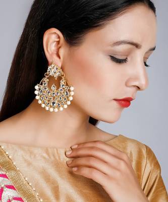 Kundan Chand Earrings 1