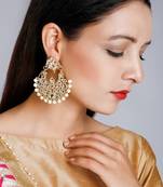 Kundan Chand Earrings