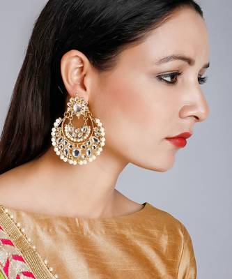 Kundan Chand Earrings 1