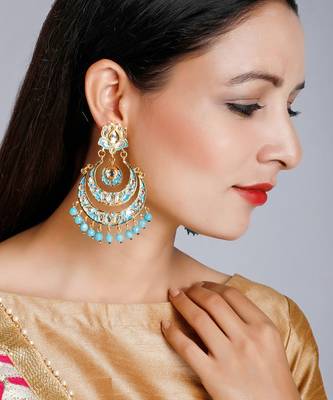 Enamel Chand Earrings 1