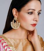 Kundan Chand Earrings