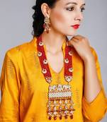 Long Kundan Neckpiece With Earrings