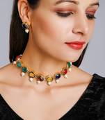 Multi Neckpiece With Earrings