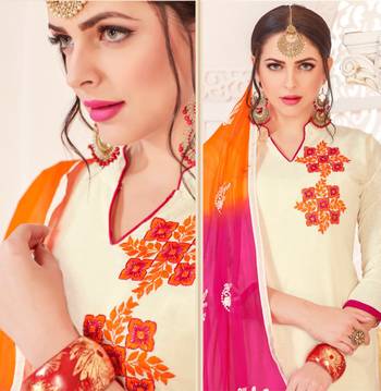 White embroidered cotton poly salwar 2