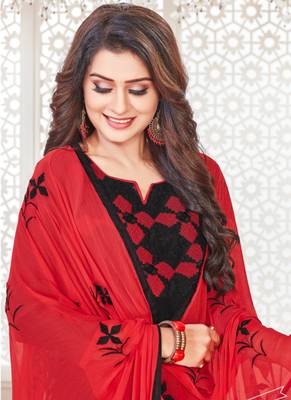 Black embroidered cotton poly salwar 2