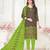Dark-grey embroidered cotton poly salwar