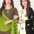 Dark-grey embroidered cotton poly salwar