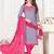 Grey embroidered cotton poly salwar