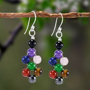 Multicolor Onyx Earrings 3