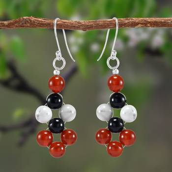 Multicolor Onyx Earrings 2