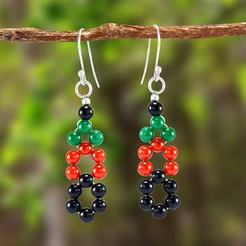 Multicolor Onyx Earrings 2