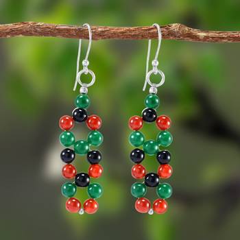 Multicolor Carnelian Earrings 3