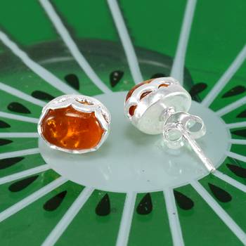 Multicolor Amber Earrings 3