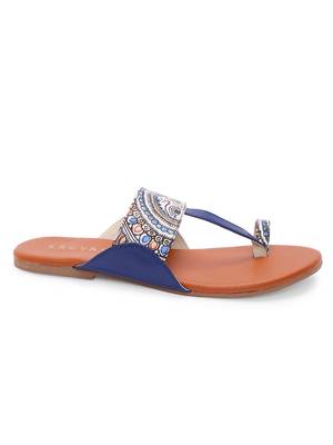 Women Ethnic Diva Print Kolhapuri Shoes 4