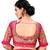Pink Women'S Embroidered Santoon Silk Blouse
