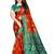 Orange woven kanchipuram silk saree with blouse