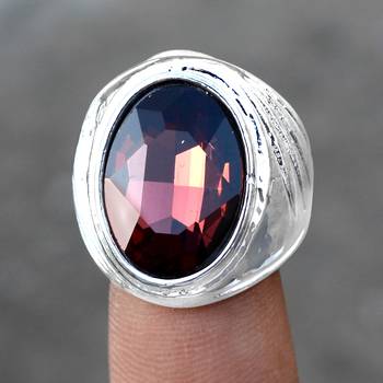 Purple Crystal Rings 4