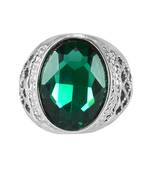Green crystal rings
