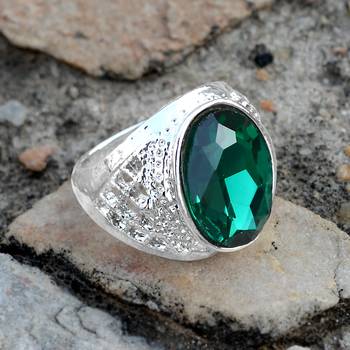 Green crystal rings 4