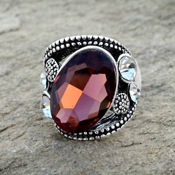 Multicolor crystal rings 3