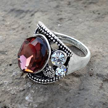 Multicolor crystal rings 4