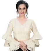 Off White  Women'S Embroiderey Silk Blouse