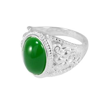Green crystal rings 1