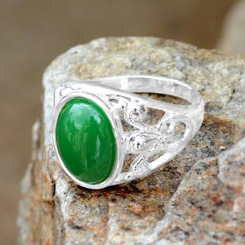Green Crystal Rings 4