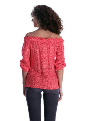 Red printed cotton cotton-tops 2