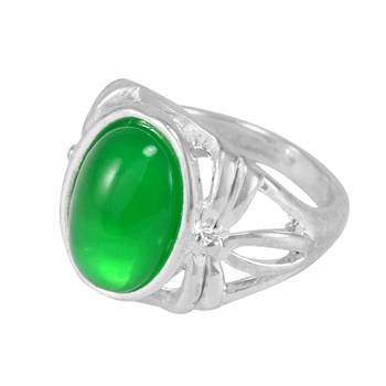 Green crystal rings 1