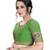 Green  Women'S Embroiderey Santoon Silk Blouse