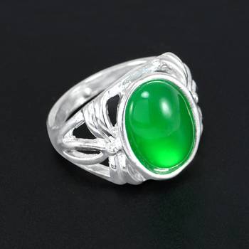 Green crystal rings 2