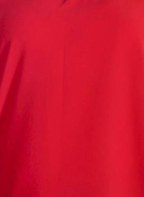 Red self design georgette sleeveless-tops 5