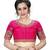 Pink  Women'S Embroiderey Santoon Silk Blouse