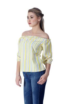 Yellow striped cotton cotton-tops 4