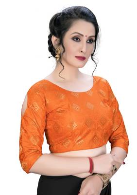 Orenge  Women'S Embroiderey Jacquard Blouse 3