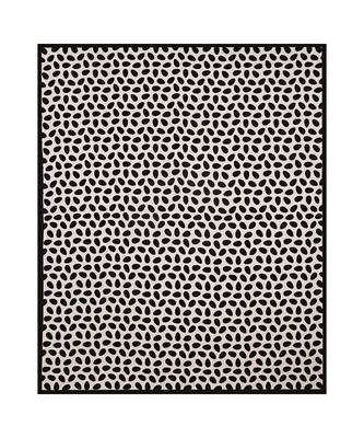 Black Printed King Size Bedsheet with 2 Pillow Cover 2