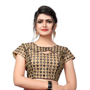 Black Women'S Embroiderey Silk Blouse 1