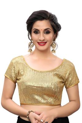 Beige Women'S Embroiderey Silk Blouse 1